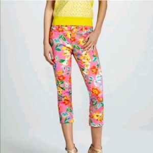 Kate Spade floral Broome Street skinny pant